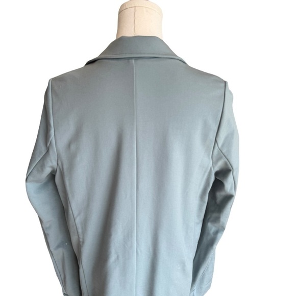 Athleta - Eastbound Ponte Stretch Knit Open Front BlazerJacket Sage Green Sz 4 - Picture 5 of 7
